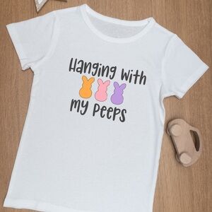 Kids T-Shirt with Colorful Bunny Print